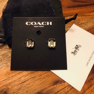 Coach stud earrings